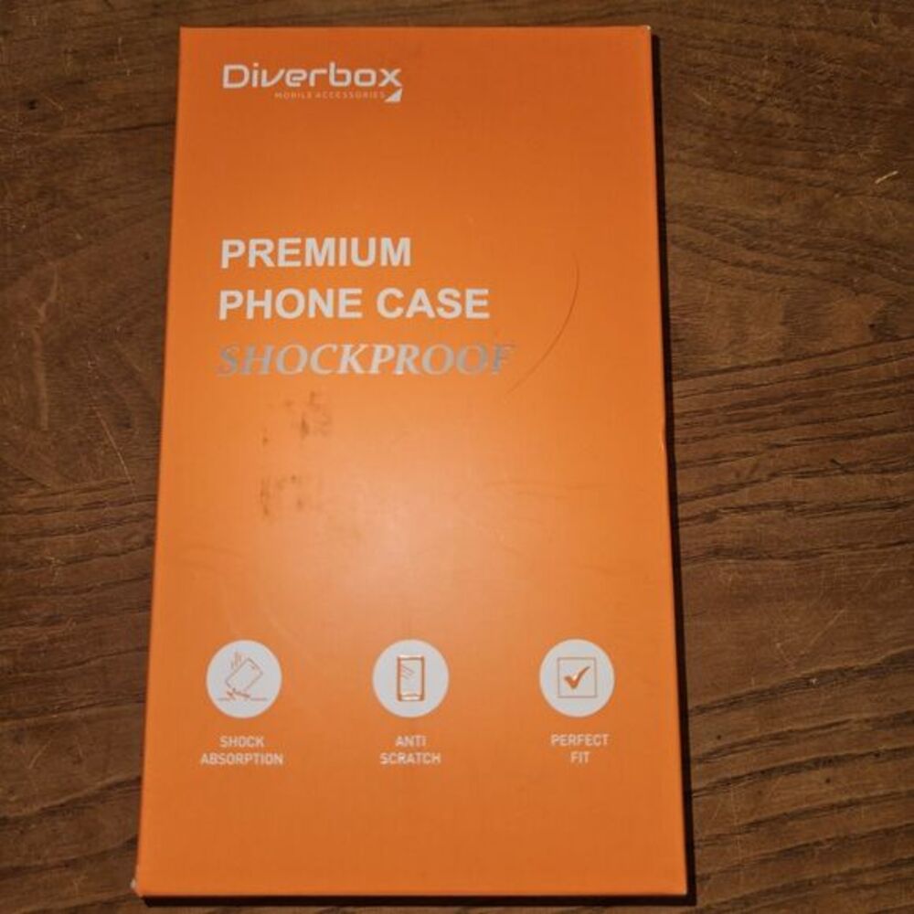 Diverbox Red Shockproof iPhone‎ 14 Pro Max Case w/ Tempered Glass & Lens